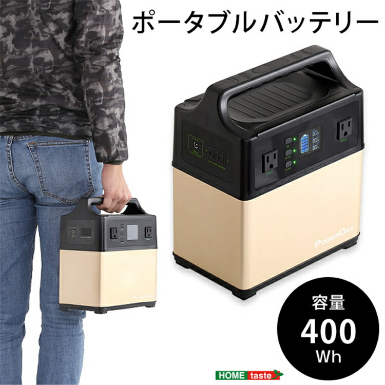 送料無料 ポータブルバッテリー ポータブル電源 400wh 電源防災 蓄電池 発電機 防災グッズ 停電 家庭用蓄電池 大容量 車中泊 アウトドア キャンプ 防災 停電対策 非常用電源 Szo Ice Org Br