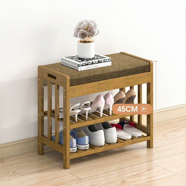 楽天市場】玄関ベンチ 木製 無垢材 北欧 天然木 シューズラック 収納
