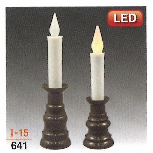 【仏具 仏壇】【仏壇備品】 【ろうそく】【明かり】【蓄電池式】 陰電子置き目ソク サンまごころ キャンドルスティック付 LED (全灯手合い) 1本入り口・入口 蓄電池入り口・入口 (大)
