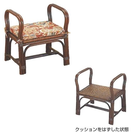 ちょこっと座椅子[ロータイプ](籐製)