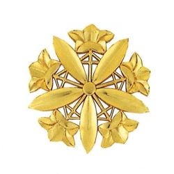 木製定紋久我笹りんどう 1.5尺 (約45珊)