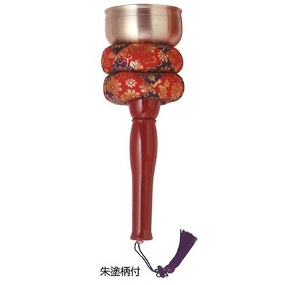 リン棒納める型印金(朱塗柄) リン3.5寸