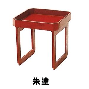 初寸膳(8寸(約24糎)) 朱塗