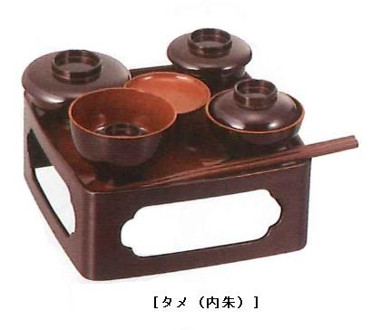 仏膳 タメ(内朱) 6.0寸