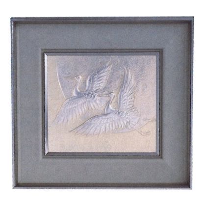 楽天市場】人間国宝 金森映井智作品 パネル額 飛祥 高岡銅器 : 美術