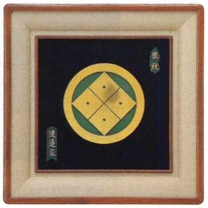 楽天市場】開運家紋額 立体青銅製家紋額(大) 生地枠 家名入 高岡銅器