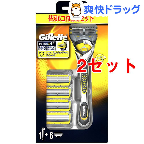 ジレット プロパガンダ防禦 保持者 替刃6個仕合せ 髭剃り 2揃い ジレット Dhomo It