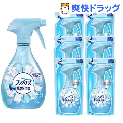 楽天市場 ファブリーズ 消臭スプレー布用 あらいたてのお洗濯の香り 本体 つめかえ 6コ 1セット Stkt07 ファブリーズ Febreze 爽快ドラッグ