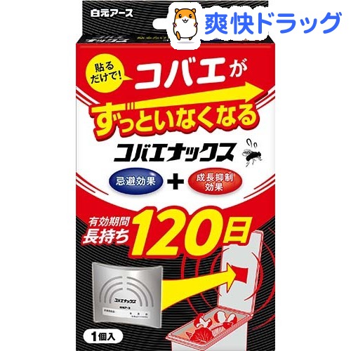 楽天市場 コバエナックス ゴミ箱用 1コ入 白元アース 爽快ドラッグ