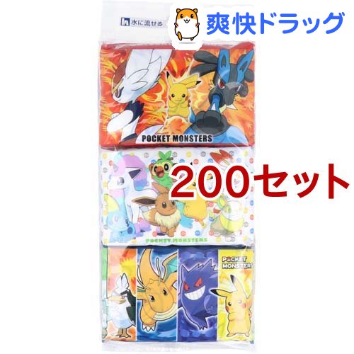 一部予約販売中 ポケットティッシュ ポケットモンスター 水に流せるポケットティシュ 8組 6個入 0セット サン ムーン Dgb Gov Bf