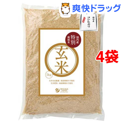 55 以上節約 国内産特別栽培玄米 5kg 4袋セット kg オーサワ 在庫一掃 Madah Kemdikbud Go Id