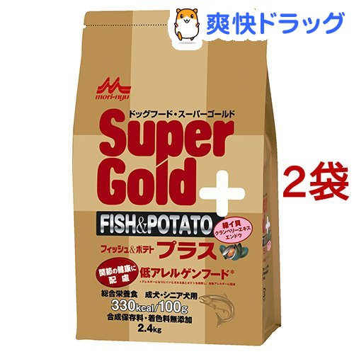 楽天市場 スーパーゴールド フィッシュ ポテト プラス 関節の健康に配慮 2 4kg 2コセット スーパーゴールド ドッグフード 爽快ドラッグ