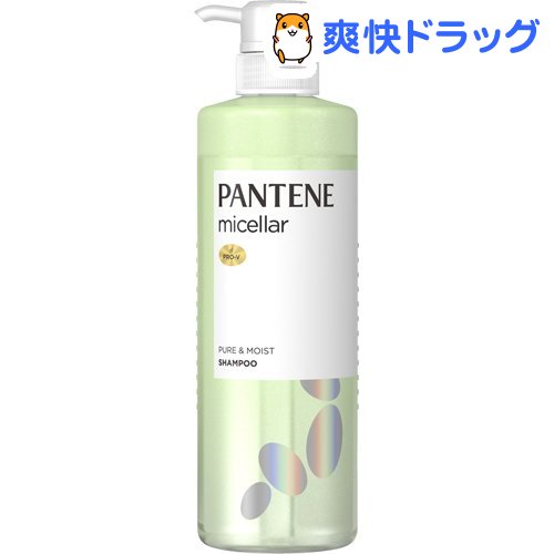 楽天市場 パンテーン ミセラー ノンシリコンシャンプー ピュア モイスト ポンプ 500ml Pantene パンテーン 爽快ドラッグ