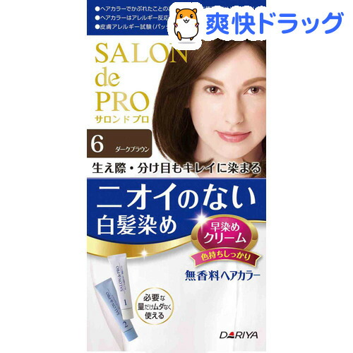 日本限定モデル サロンドプロ無香料ヘアカラーメンズスピーディ 白髪用 10個セット ６自然な黒褐色 メンズヘアケア