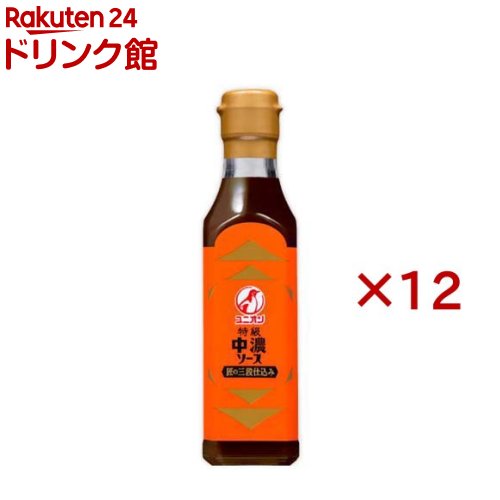 ユニオン 特級中濃ソース(200ml×12セット)【ユニオン】[オタフク スパイス 香辛料 揚げ物 とんかつ カツ]