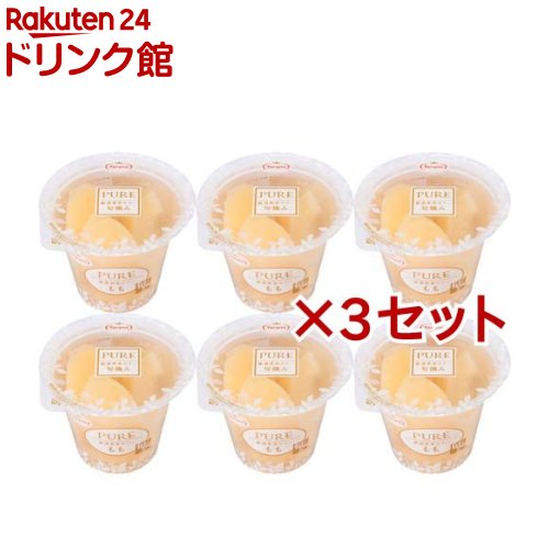 たらみ PURE もも(6個入×3セット(1個270g))【たらみ】[たらみ ゼリー もも 厳選果実 フルーツ 常温]