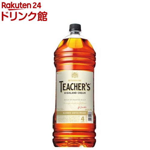 送料無料 ティーチャーズ ハイランドクリーム 2700ml ×6本 40度