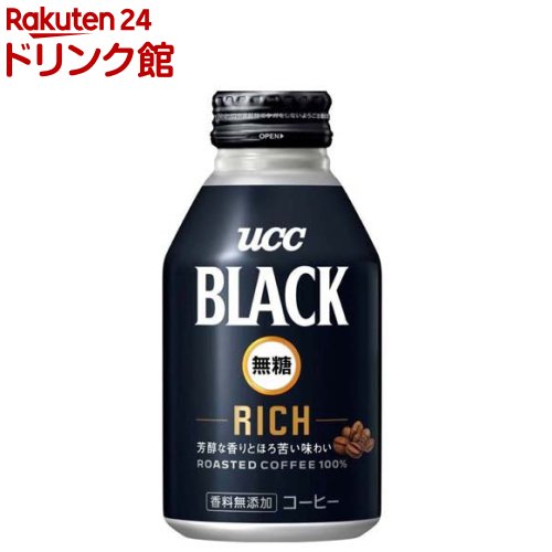楽天市場】UCC BLACK無糖 RICH缶(375g×24本入)【UCC ブラック
