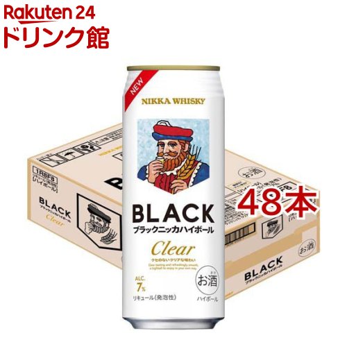 ブラックニッカハイボール クリア 缶(24本入×2セット(1本500ml))