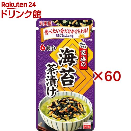家族の海苔茶漬け 大袋(42g&times;60セット)【丸美屋】｜24 ドリンク館