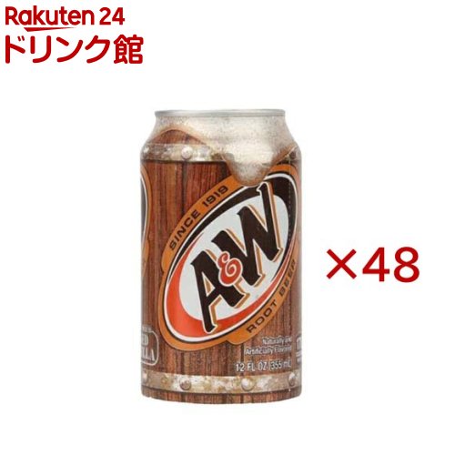 A&W ルートビア(24本入×2セット(1本355ml))【A&W】|24 ドリンク館