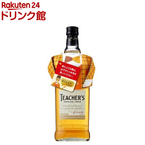 【企画品】サントリー ティーチャーズ ハイランドクリーム オリジナルボトルカバー付き(700ml×12本)