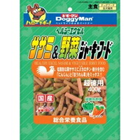 【1入れもの】【3980円以上で貨物輸送無料（沖縄を除く）】【お取り寄せ客体品】ドギーマンハヤシ ヘルシーエクセル ササミ\u0026蔬菜ジャーキーフード 400g *24個