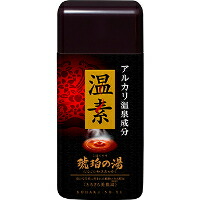 ◆5個セット/【3980円以上で送料無料（沖縄を除く）】アース製薬 温素 琥珀の湯 600g とろさら美肌湯