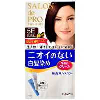 ◆10個セット/【3980円以上で送料無料（沖縄を除く）】ダリヤ SALON de PRO サロンドプロ 無香料ヘアカラー 早染めクリーム(白髪用)5E 深みのあるエレガントブラウン