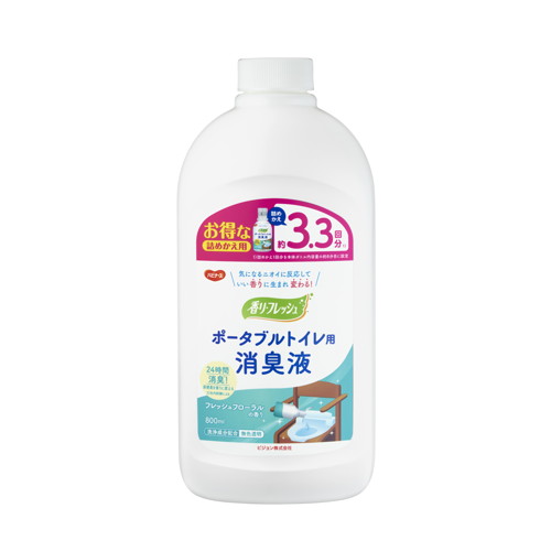 ◆10個書き割り/【3980円以上で貨物輸送無料（沖縄を除く）】【お取り寄せ客体品】携帯型室内用便器用消臭液詰替用800竓 [ピジョンタヒラ]