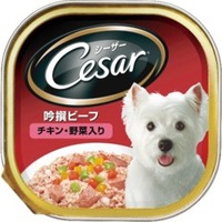 【1ケース】【3980円以上で送料無料（沖縄を除く）】【お取り寄せ対象品】マース ジャパンリミテッド Cesar シーザー 吟撰ビーフ チキン・野菜入り 100g [マースジャパンリミテッド] *96個｜創快健美