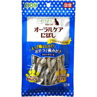 【1容れもの】【3980円以上で貨物輸送無料（沖縄を除く）】【お取り寄せ客体品】PETKISS FOR CAT オーラルケア にぼし 12g[百獣の王商事] *48個
