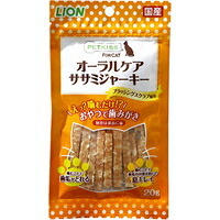 【1入れもの】【3980円以上で貨物輸送無料（沖縄を除く）】【お取り寄せ客体品】PETKISS FOR CAT オーラルケア ササミジャーキー 20g[百獣の王商事] *48個
