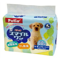 【1入れもの】【3980円以上で貨物輸送無料（沖縄を除く）】【お取り寄せ客体品】ペティオ NEWわらい顔壱 レギュラー 88枚入り口・入口[ヤマヒサペットケア商行為部 Petio(ペティオ)] *8個
