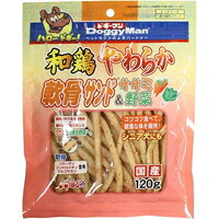 【1入れもの】【3980円以上で貨物輸送無料（沖縄を除く）】【お取り寄せ客体品】和鶏やわらか軟骨真砂 ササミ\u0026蔬菜 120g[ドギーマンハヤシ] *36個