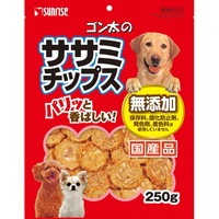 【1容れもの】【3980円以上で貨物輸送無料（沖縄を除く）】【お取り寄せ客体品】ゴン太のササミチップス 250g[マルカン サンライズ商行為部 ゴン太] *25個