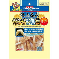 【1入れもの】【3980円以上で貨物輸送無料（沖縄を除く）】【お取り寄せ客体品】ドギーマン 仕上はやりっ子 ササミロールデンタルガム ミニ 60g[ドギーマンハヤシ] *72個