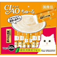 【1ケース】【3980円以上で送料無料（沖縄を除く）】【お取り寄せ対象品】CIAOちゅ-る とりささみ 海鮮ミックス味 14g×20本入 *16個