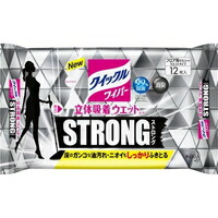 ◆20個セット/【3980円以上で送料無料（沖縄を除く）】クイックルワイパー 立体吸着ウエットシート ストロング(12枚入)[クイックルワイパー] *1ケース