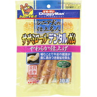 【1ケース】【3980円以上で送料無料（沖縄を除く）】【お取り寄せ対象品】ドギーマン シニア犬の仕上名人 ササミロールデンタルガム 10本[ドギーマンハヤシ] *72個