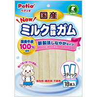 【1入れもの】【3980円以上で貨物輸送無料（沖縄を除く）】【お取り寄せ客体品】ペティオ NEW 国産 市乳味わいチュインガム 突っ支い棒 18本入[Petio(ペティオ)] *30個