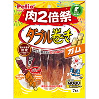【1入れもの】【3980円以上で貨物輸送無料（沖縄を除く）】【お取り寄せ客体品】ペティオ ダブル一巻き チュインガム 肉2倍祭 7本入[Petio(ペティオ)] *30個