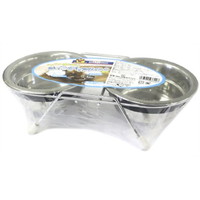 【1ケース】【3980円以上で送料無料（沖縄を除く）】【お取り寄せ対象品】カタカタ鳴らない ツインディッシュ S 犬猫用[ドギーマンハヤシ ドギーマン] *12個