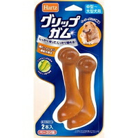 【1入れもの】【3980円以上で貨物輸送無料（沖縄を除く）】【お取り寄せ客体品】ハーツ グリップガム 中型～大型犬用 ベイコン味(2本入) *48個