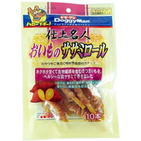 【1入れもの】【3980円以上で貨物輸送無料（沖縄を除く）】【お取り寄せ客体品】ドギーマン 仕上はやりっ子 おいものササミロール(10本入) *48個