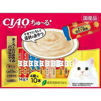 【1ケース】【3980円以上で送料無料（沖縄を除く）】【お取り寄せ対象品】チャオ ちゅーる まぐろ・とりささみバラエティ(14g×40本入)[ちゅ～る] *8個