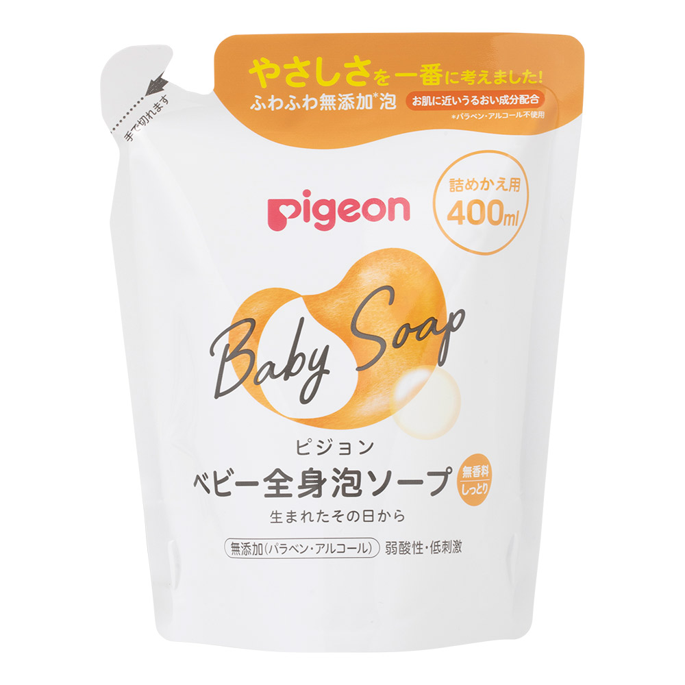 ◆20個セット/【3980円以上で送料無料（沖縄を除く）】【お取り寄せ対象品】全身泡ソープ　しっとり詰めかえ用400ml　B *1ケース[ピジョン]
