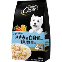 【1入れもの】【3980円以上で貨物輸送無料（沖縄を除く）】【お取り寄せ客体品】シーザー やわらかささみ＆卵白魚入り口・入口 塗り付ける蔬菜入り口・入口(70g*4袋入)[シーザー(Cesar)] *36個