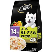【1入れもの】【3980円以上で貨物輸送無料（沖縄を除く）】【お取り寄せ客体品】シーザー 14歳からの ふっくら蒸しささみ 塗り付ける草片入り口・入口(70g*4袋入)[シーザー(Cesar)] *36個