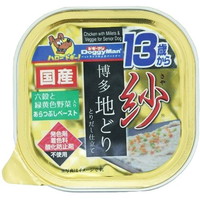 【1入れもの】【3980円以上で貨物輸送無料（沖縄を除く）】【お取り寄せ客体品】ドギーマン 紗 博多地どり 13歳から用 六穀と緑黄色草片入り口・入口(100g)[ドギーマン(Doggy Man)] *48個